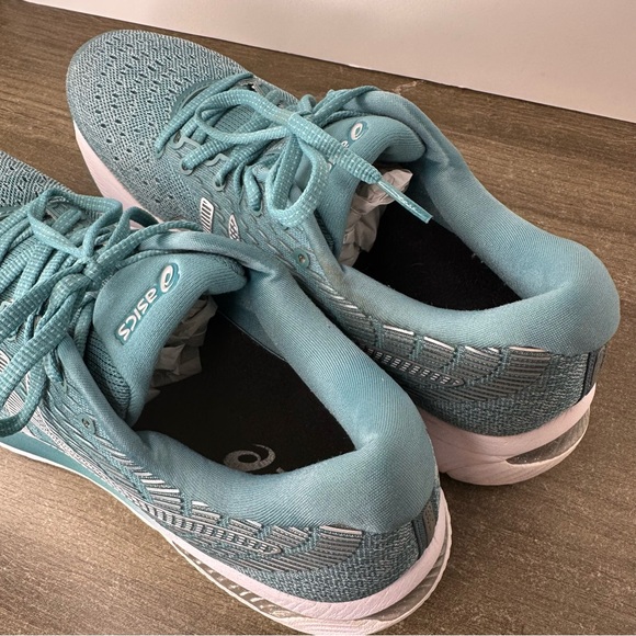 Asics Gel Cumulus 22 'Smoke Blue' Teal Running Walking sneaker shoes Women's 10 - Picture 8 of 12